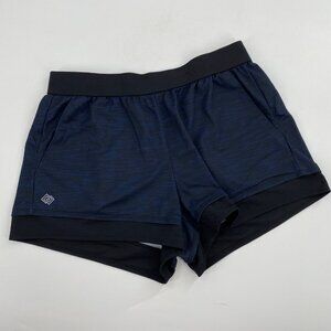 Zelos Running Shorts Blue & Black M with Pockets